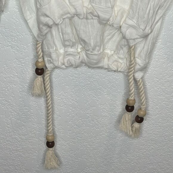 NWT Just Be Queen Thea Hoodie Top Linen Oyster White Small - Picture 5 of 14